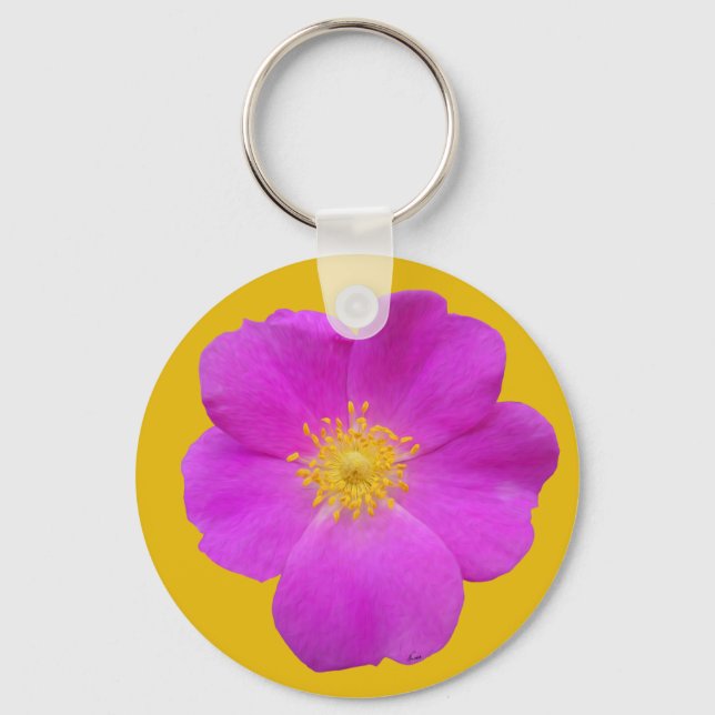 Llavero Rosa salvaje 2 (Anverso)