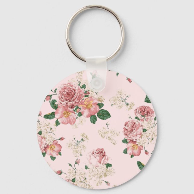Llavero Rosa sobre la flor vinícola rosa (Anverso)