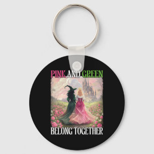 Llavero Rosa Y Verde Pertenece Juntos A Witch Halloween Wo