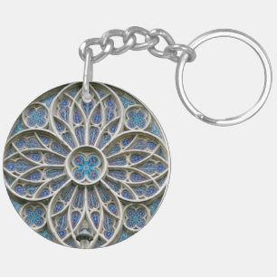Llavero Rosace Gótico vrsac iglesia rosette serbia cathed