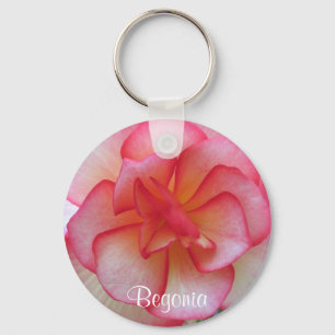 Llavero rosado de la begonia