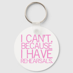 Llavero (rosado) de los ensayos (personalizable)