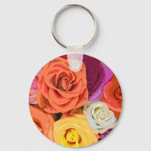 Llavero Rosas