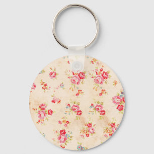 Llavero Rosas azules rosados femeninos elegantes