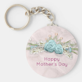 Llavero Rosas azules y el Bouquet floral de la corona Día 