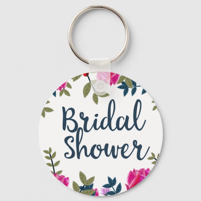 Llavero Rosas Bridal Shower Vintage (Anverso)
