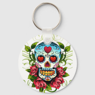 Llavero Rosas de cráneo