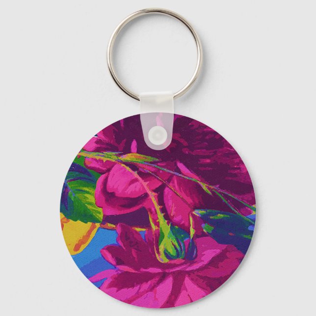 Llavero Rosas de Fuchsia (Anverso)