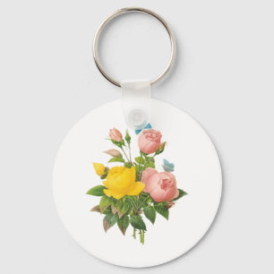 Llavero Rosas de té rosa amarillo persa de Redoute