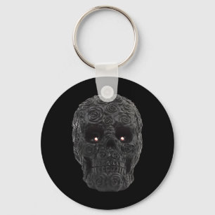 Llavero Rosas del cráneo Floral gótica Halloween disfraces
