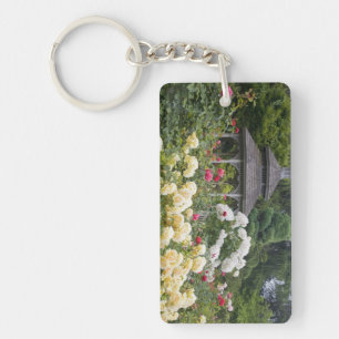 Llavero Rosas en flor y Gazebo Rose Garden en el