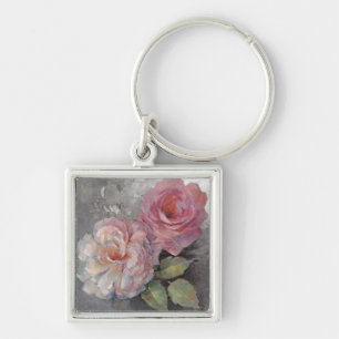 Llavero Rosas en gris