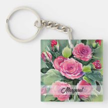 Rosas Rojas Acuarela Personalizadas