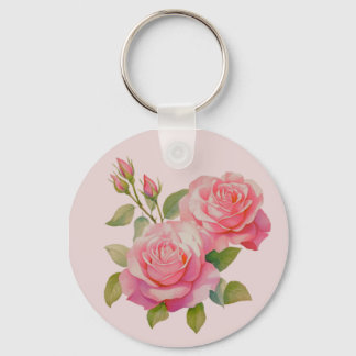 Llavero Rosas Rosadas