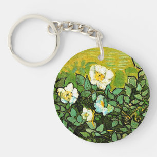 Llavero Rosas salvajes, hermosa pintura de Vincent van Gog