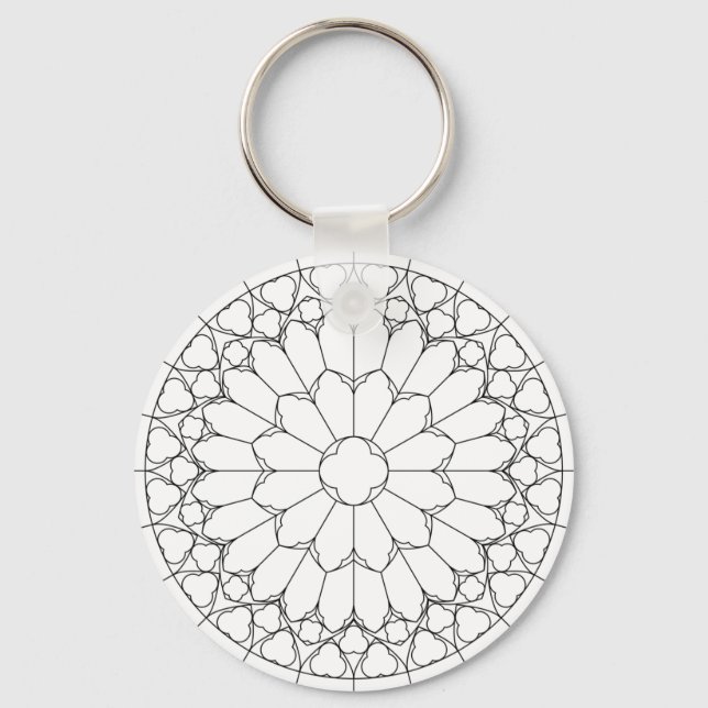 Llavero Rosas StainGlass (Anverso)