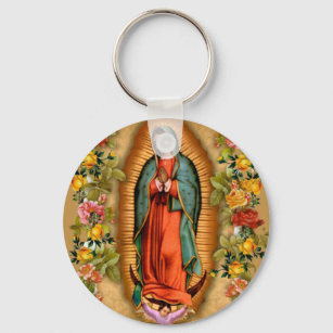 Llavero Rosas Virgen María Guadalupe Religiosa Católica