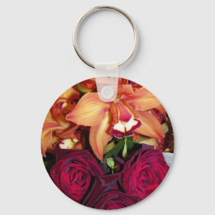 Llavero Rosas y orquídeas_