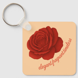Llavero Rose Keychain with Your Name