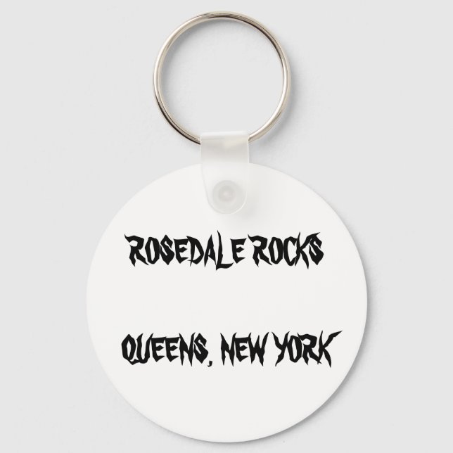 LLAVERO ROSEDALE ROCKS QUEENS, NUEVA YORK KEYRING (Anverso)