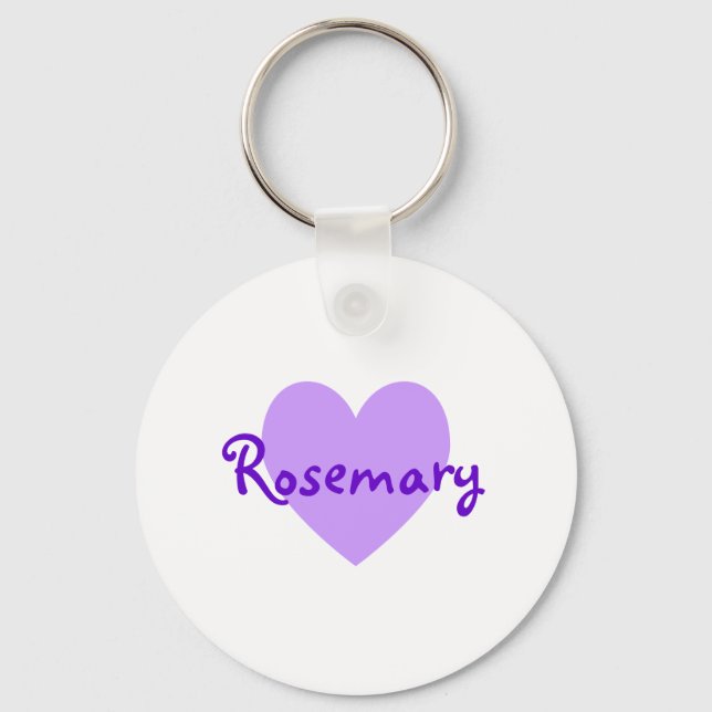 Llavero Rosemario en morado (Anverso)