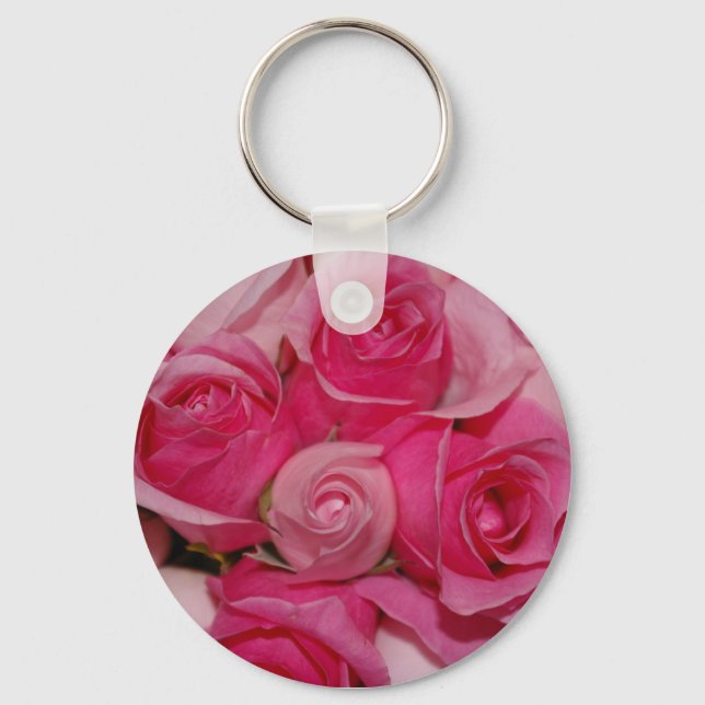 Llavero Roses rosados - Keychain (Anverso)
