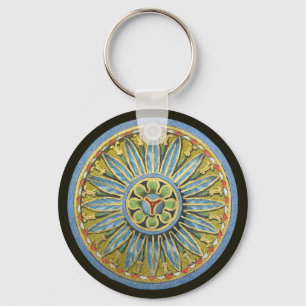 Llavero Rosette arquitectónico antiguo n.º 2