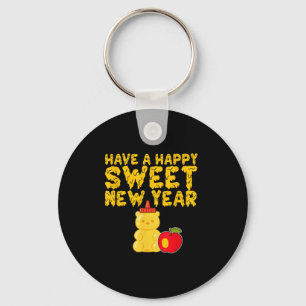 Llavero Rosh Hashaná Feliz Año Nuevo Dulce Oso Miel Judio