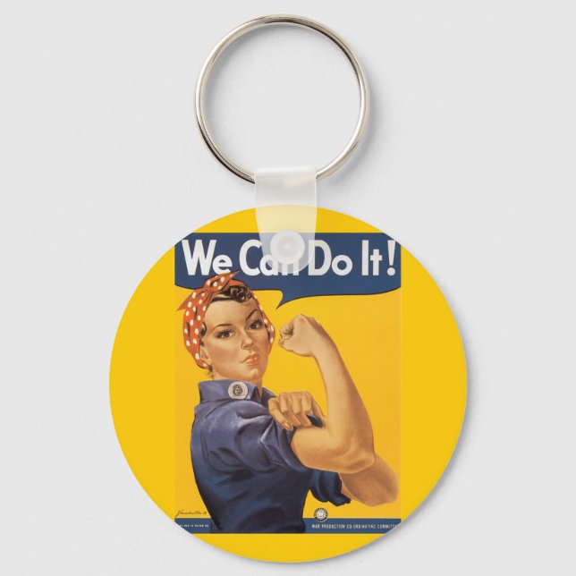 Llavero Rosie the Riveter "Podemos hacerlo" (Anverso)
