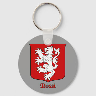 Llavero Rossi Family Shield Keychain