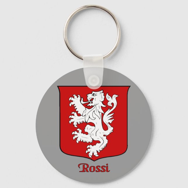 Llavero Rossi Family Shield Keychain (Anverso)