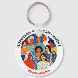 Llavero Rostros coloridos | Día Internacional de la Mujer