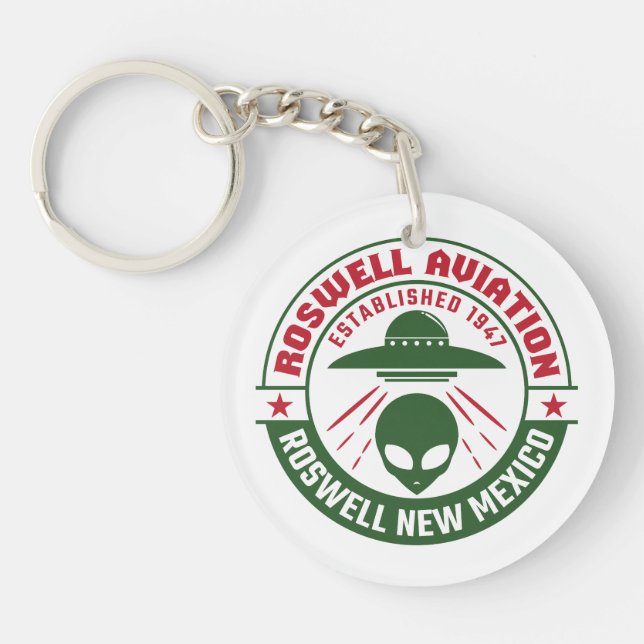 Llavero Roswell Aviation Fundada en 1947 (Frente)