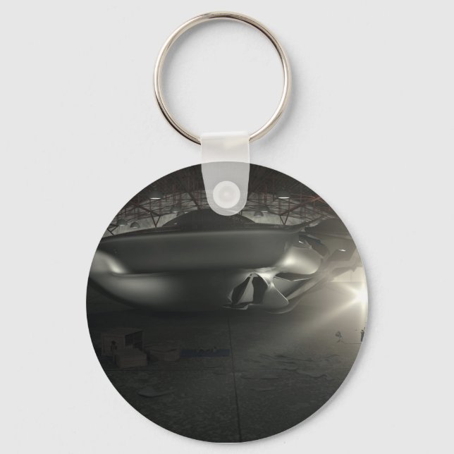 Llavero Roswell UFO Hangar Keychain (Anverso)