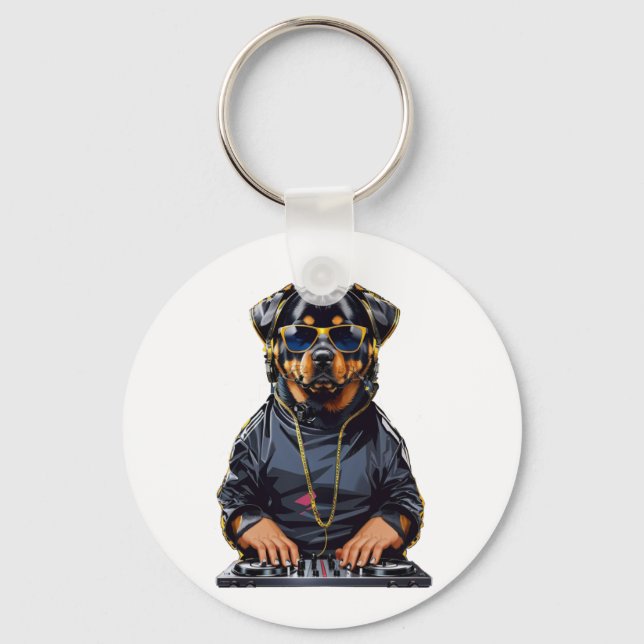 Llavero Rottweiler Dog Kimono (Anverso)