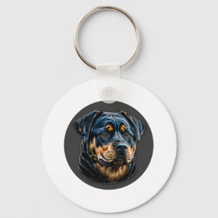 Llavero Rottweiler negro