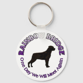 LLAVERO ROTTWEILER RAINBOW BRIDGE KEYCHAIN