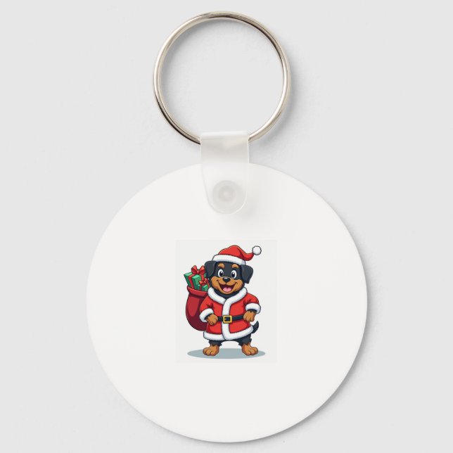 Llavero Rottweiler Santa � s Helper (Anverso)