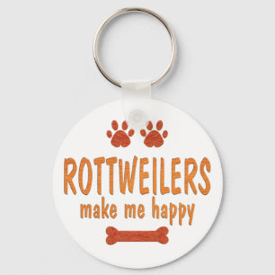 Llavero Rottweilers Me Hacen Feliz