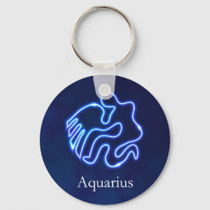 Llavero Rótulo acuario/signo de agua/horóscopo/signo de so