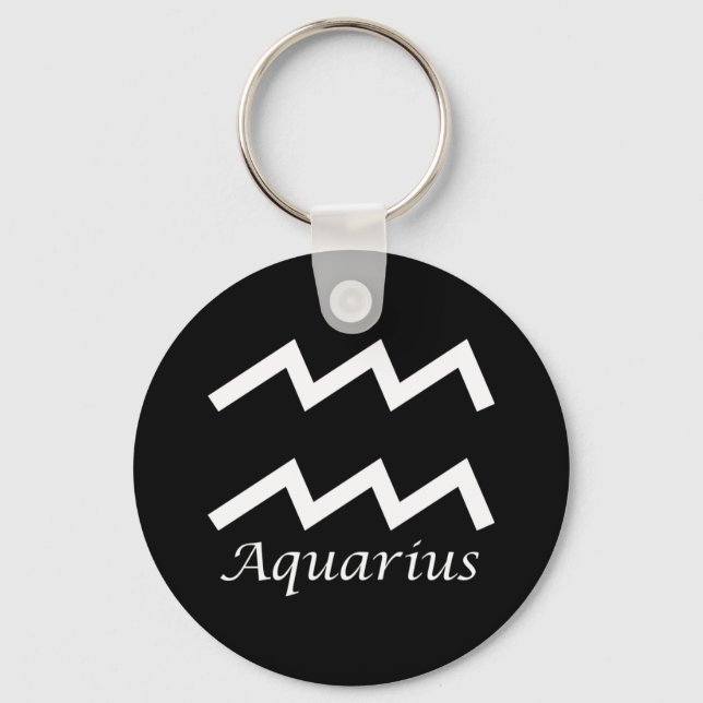 Llavero Rótulo "Aquarius" Zodiac (Anverso)