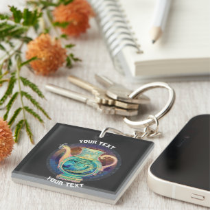 Llavero RÓTULO Aquarius ZODIAC PERSONALIZADO