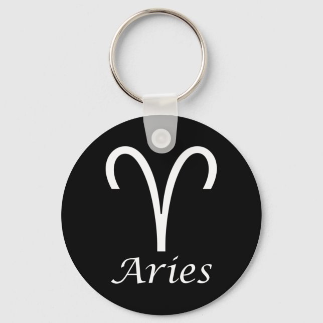 Llavero Rótulo "Aries" Zodiac (Anverso)