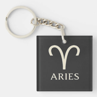 Llavero Rótulo Aries Zodiac - Símbolo de astrología