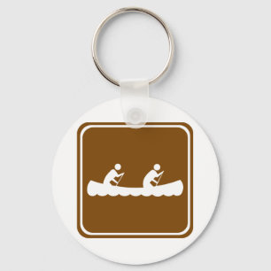 Llavero Rótulo Canoeing de la carretera