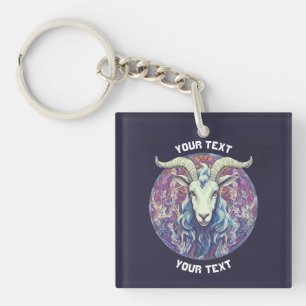 LLAVERO RÓTULO CAPRICORN ZODIAC PERSONALIZADO