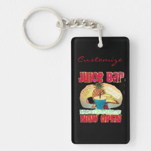 Llavero Rótulo de barra de jugo Thunder_Cove
