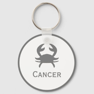 Llavero Rótulo de cáncer del diseño zodiaco