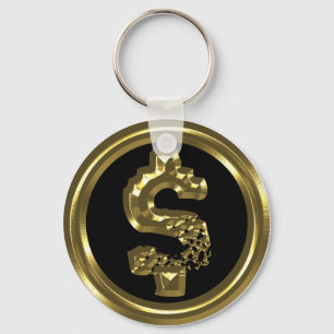 LLAVERO RÓTULO DE DÓLAR DEL ORO