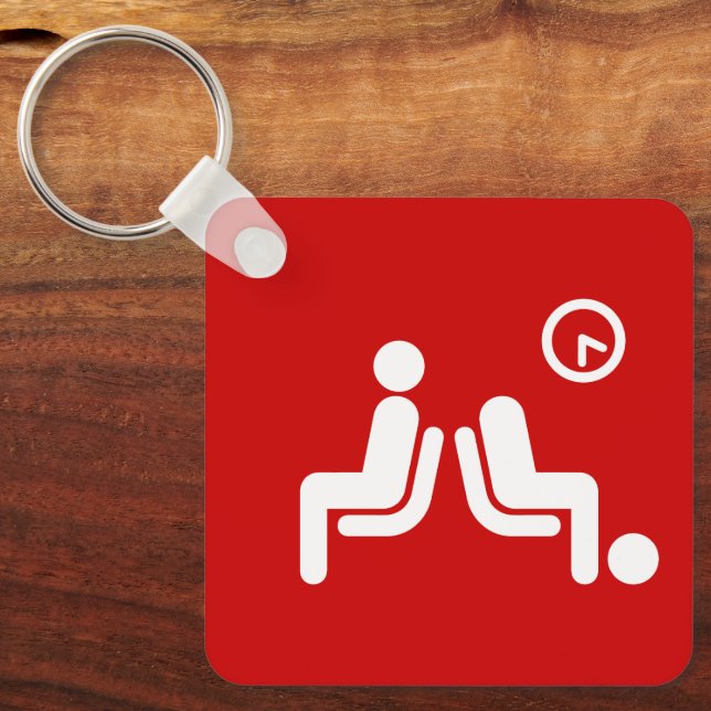 Llavero Rótulo de espera larga (Anverso)